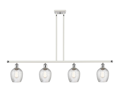 Ballston Four Light Island Pendant in White Polished Chrome (405|516-4I-WPC-G292)