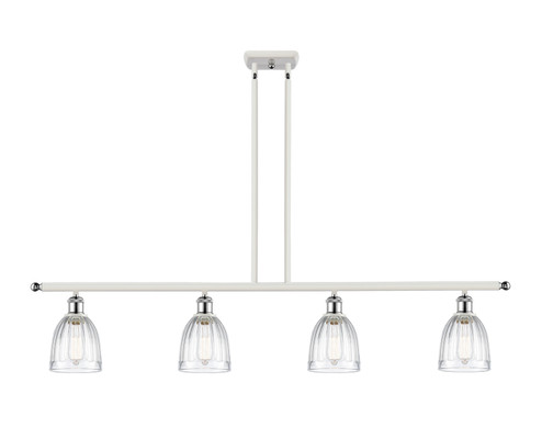 Ballston Four Light Island Pendant in White Polished Chrome (405|516-4I-WPC-G442)