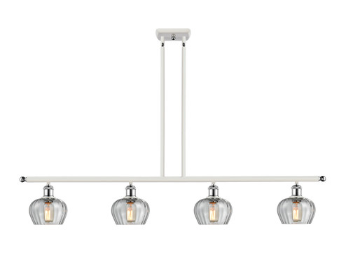 Ballston Four Light Island Pendant in White Polished Chrome (405|516-4I-WPC-G92)