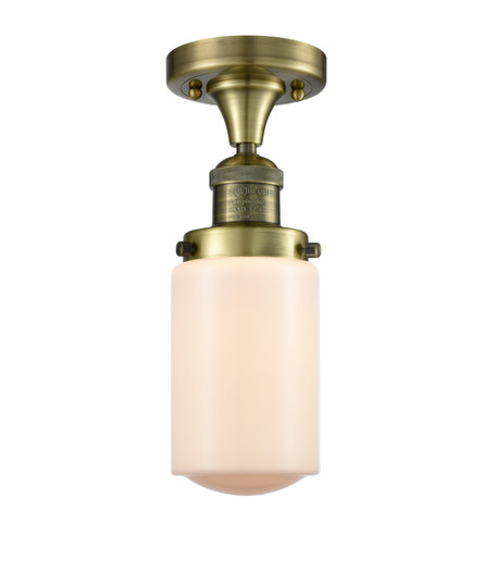 Franklin Restoration LED Semi-Flush Mount in Antique Brass (405|517-1CH-AB-G311-LED)