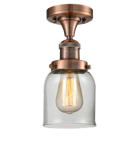 Franklin Restoration One Light Semi-Flush Mount in Antique Copper (405|517-1CH-AC-G52)