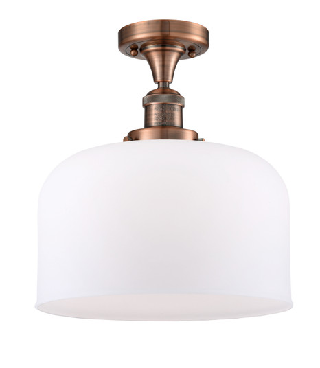 Franklin Restoration LED Semi-Flush Mount in Antique Copper (405|517-1CH-AC-G71-L-LED)