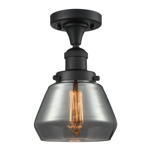 Franklin Restoration One Light Semi-Flush Mount in Black Antique Brass (405|517-1CH-BAB-G173)