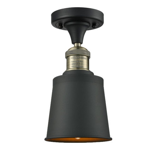 Franklin Restoration LED Semi-Flush Mount in Black Antique Brass (405|517-1CH-BAB-M9-BK-LED)