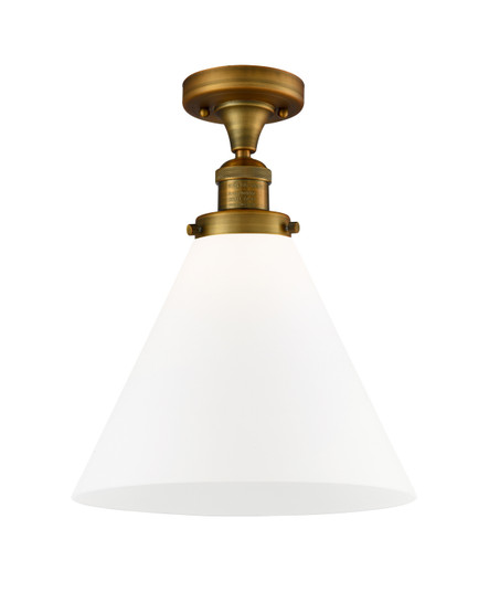 Franklin Restoration One Light Semi-Flush Mount in Brushed Brass (405|517-1CH-BB-G41-L)