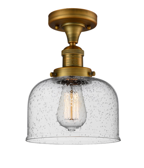 Franklin Restoration LED Semi-Flush Mount in Brushed Brass (405|517-1CH-BB-G74-LED)