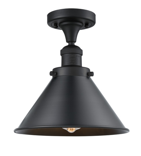 Franklin Restoration One Light Semi-Flush Mount in Matte Black (405|517-1CH-BK-M10-BK)