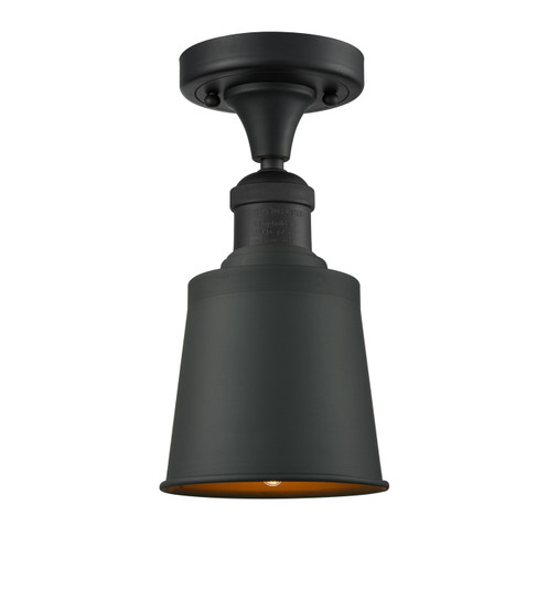 Franklin Restoration One Light Semi-Flush Mount in Matte Black (405|517-1CH-BK-M9-BK)