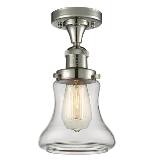 Franklin Restoration One Light Semi-Flush Mount in Polished Nickel (405|517-1CH-PN-G192)