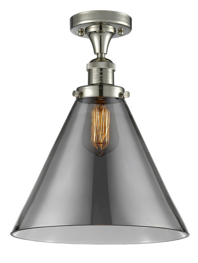 Franklin Restoration One Light Semi-Flush Mount in Polished Nickel (405|517-1CH-PN-G43-L)