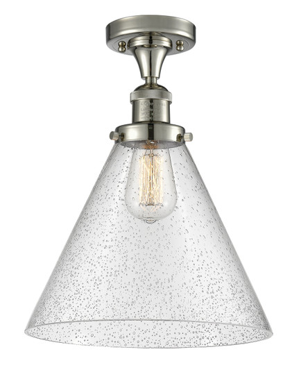 Franklin Restoration LED Semi-Flush Mount in Polished Nickel (405|517-1CH-PN-G44-L-LED)