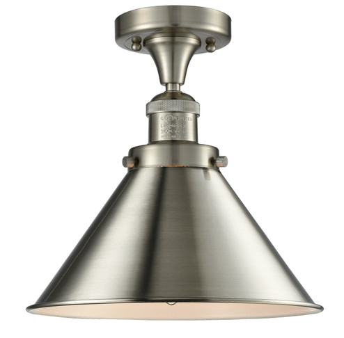 Franklin Restoration One Light Semi-Flush Mount in Brushed Satin Nickel (405|517-1CH-SN-M10-SN)