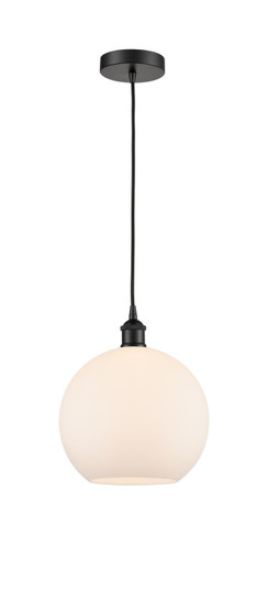 Edison One Light Mini Pendant in Matte Black (405|616-1P-BK-G121-10)