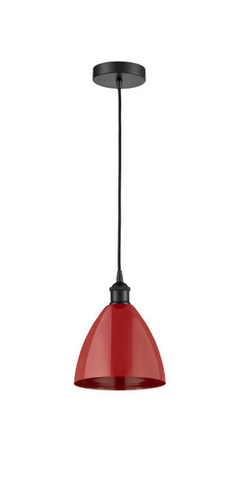 Edison One Light Mini Pendant in Matte Black (405|616-1P-BK-MBD-75-RD)