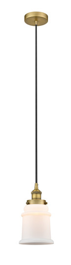 Edison One Light Mini Pendant in Brushed Brass (405|616-1PH-BB-G181)