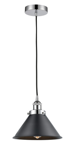 Edison One Light Mini Pendant in Polished Chrome (405|616-1PH-PC-M10-BK)