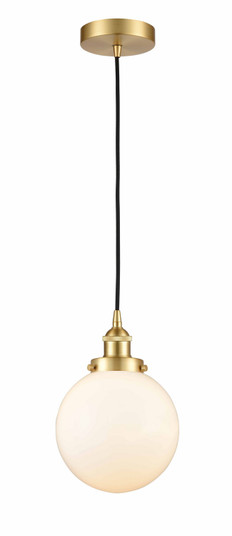 Edison One Light Mini Pendant in Satin Gold (405|616-1PH-SG-G201-8) Edison One Light Mini Pendant in Satin Gold (405|616-1PH-SG-G201-8)