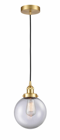 Edison One Light Mini Pendant in Satin Gold (405|616-1PH-SG-G202-8)