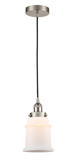 Edison LED Mini Pendant in Brushed Satin Nickel (405|616-1PH-SN-G181-LED)
