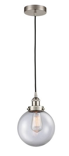 Edison One Light Mini Pendant in Brushed Satin Nickel (405|616-1PH-SN-G202-8) Edison One Light Mini Pendant in Brushed Satin Nickel (405|616-1PH-SN-G202-8)