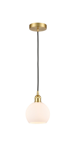 Edison One Light Mini Pendant in Satin Gold (405|616-1P-SG-G121-6)