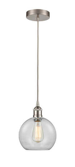 Edison One Light Mini Pendant in Brushed Satin Nickel (405|616-1P-SN-G122-8)