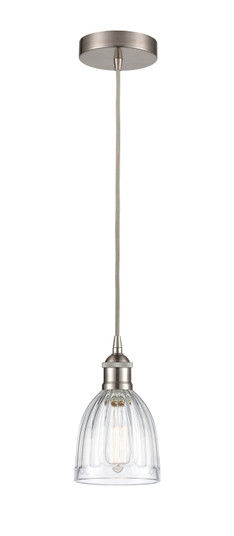 Edison One Light Mini Pendant in Brushed Satin Nickel (405|616-1P-SN-G442)