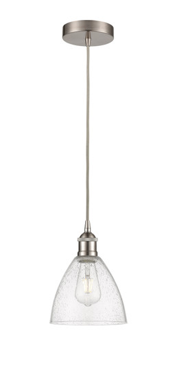 Edison LED Mini Pendant in Brushed Satin Nickel (405|616-1P-SN-GBD-754-LED)