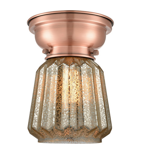 Franklin Restoration LED Flush Mount in Antique Copper (405|623-1F-AC-G146-LED)