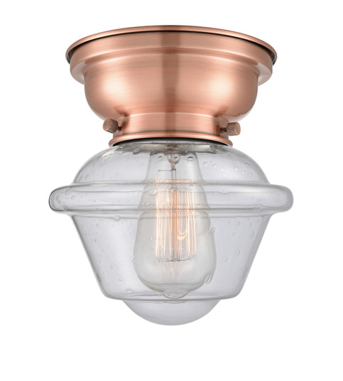 Franklin Restoration LED Flush Mount in Antique Copper (405|623-1F-AC-G534-LED)