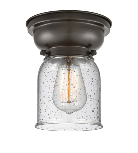 Franklin Restoration One Light Flush Mount in Matte Black (405|623-1F-BK-G58)