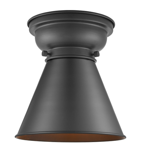 Franklin Restoration One Light Flush Mount in Matte Black (405|623-1F-BK-M13-BK)