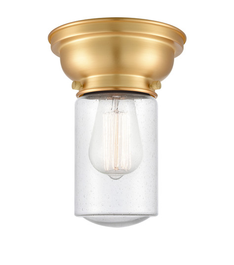 Franklin Restoration One Light Flush Mount in Satin Gold (405|623-1F-SG-G314)