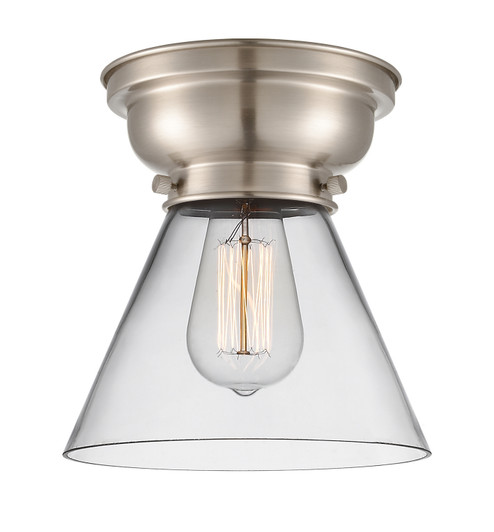 Franklin Restoration One Light Flush Mount in Brushed Satin Nickel (405|623-1F-SN-G42)