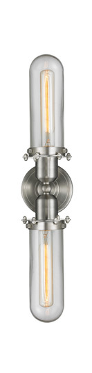 Austere LED Bath Vanity in Brushed Satin Nickel (405|900-2W-SN-CE228-SN-CL-LED)