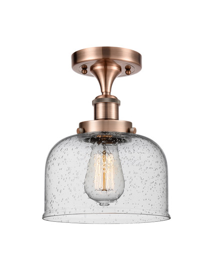 Ballston Urban One Light Semi-Flush Mount in Antique Copper (405|916-1C-AC-G74)