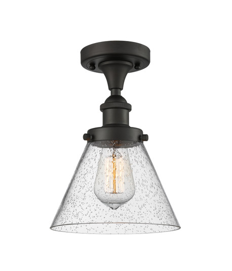 Ballston Urban One Light Semi-Flush Mount in Oil Rubbed Bronze (405|916-1C-OB-G44)