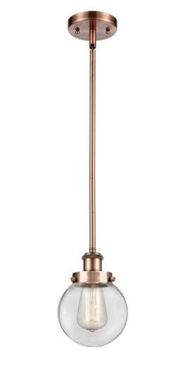 Ballston Urban LED Mini Pendant in Antique Copper (405|916-1S-AC-G202-6-LED)
