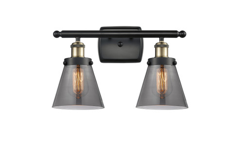 Ballston Urban Two Light Bath Vanity in Black Antique Brass (405|916-2W-BAB-G63)