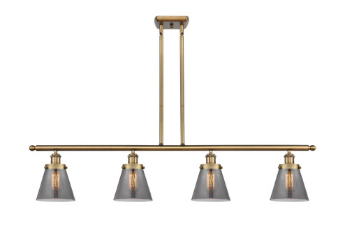 Ballston Urban Four Light Island Pendant in Brushed Brass (405|916-4I-BB-G63)