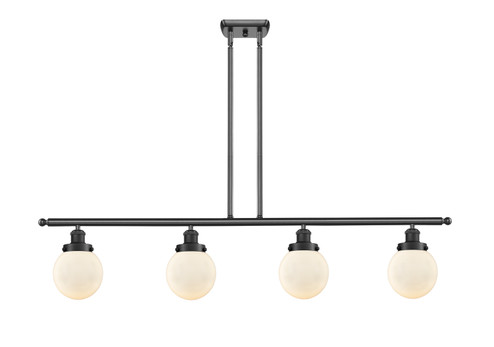 Ballston Urban LED Island Pendant in Matte Black (405|916-4I-BK-G201-6-LED)