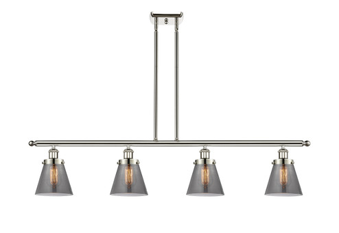 Ballston Urban Four Light Island Pendant in Polished Nickel (405|916-4I-PN-G63) Ballston Urban Four Light Island Pendant in Polished Nickel (405|916-4I-PN-G63)