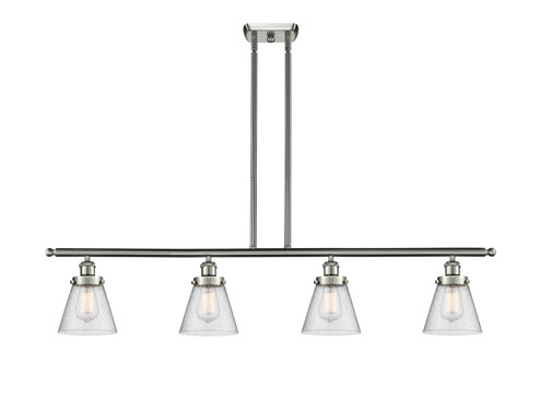 Ballston Urban Four Light Island Pendant in Brushed Satin Nickel (405|916-4I-SN-G64)