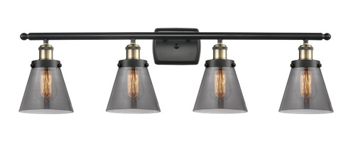 Ballston Urban Four Light Bath Vanity in Black Antique Brass (405|916-4W-BAB-G63)