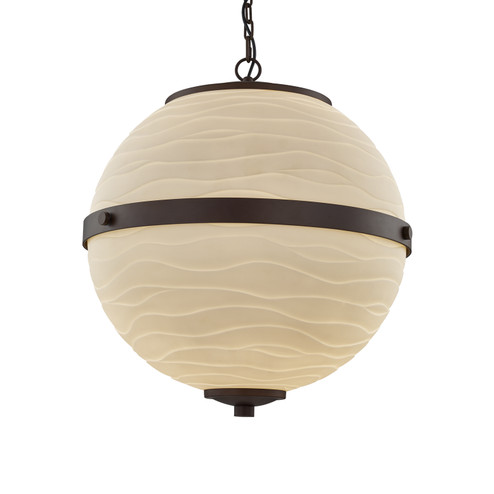 Porcelina LED Chandelier in Dark Bronze (102|PNA-8040-WAVE-DBRZ)