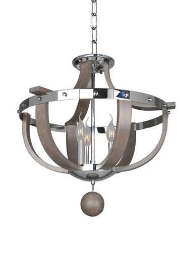 Sharlow Three Light Semi Flush Mount in Chrome (33|300440CH)