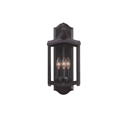 Lakewood Outdoor Three Light Wall Bracket in Aged Iron (33|404521AI)