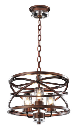 Eternity Three Light Pendant in Etruscan Bronze (33|6606EZ)