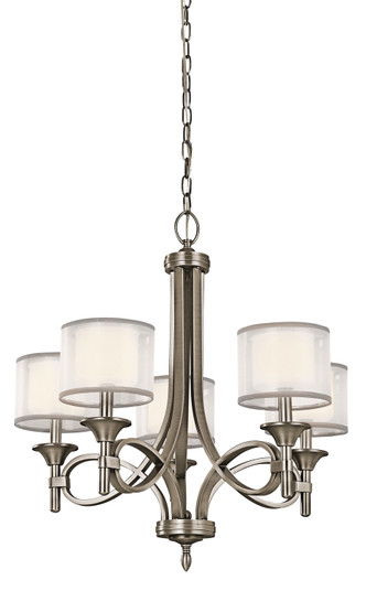 Lacey Five Light Chandelier in Antique Pewter (12|42381AP)