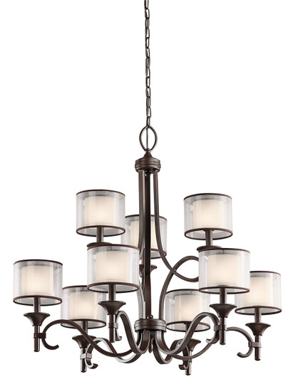 Lacey Nine Light Chandelier in Mission Bronze (12|42382MIZ)